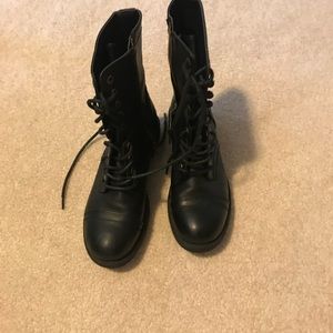 Trask brand black combat boots